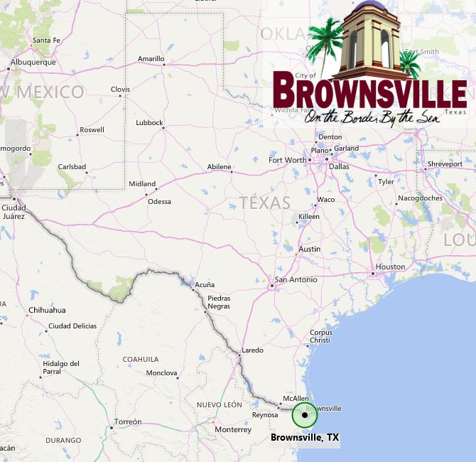 City of Brownsville Map and City Logo