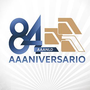 Asosciación de Agentes Aduanales de Nuevo Laredo Logo 84 aniversario